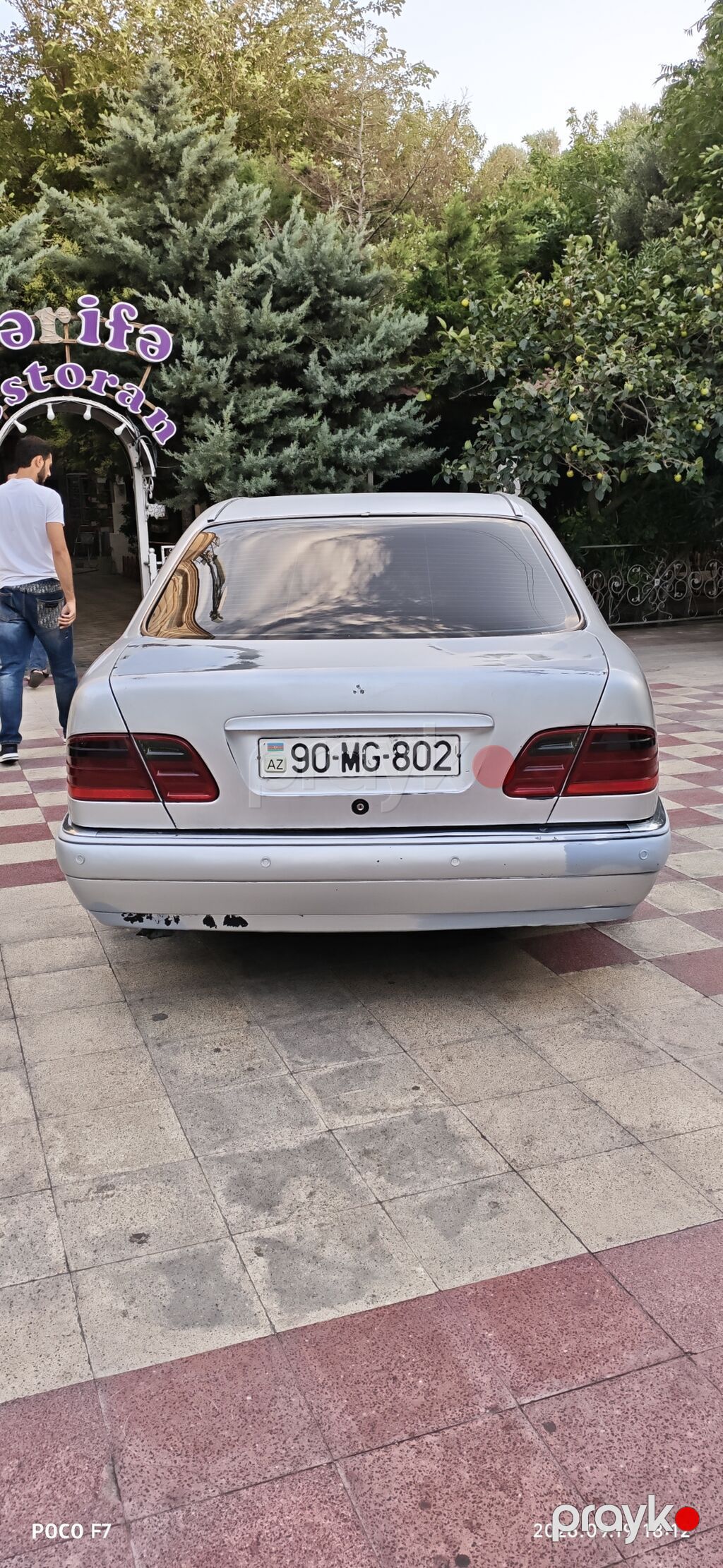 Mercedes-Benz E-Class (W210) sedan - Kuzov: 4 qapılı sedan, gümüşü — Avtomobillər, Bakı (5)