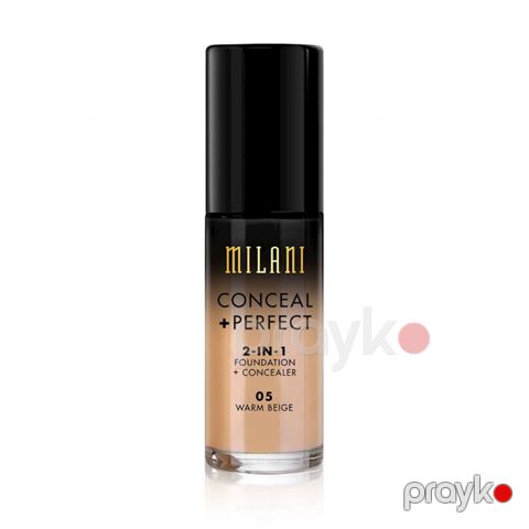 Tonal krem Milani 2-si 1-də Foundation + Concealer 05 Warm Beige 30 ml — Bakı