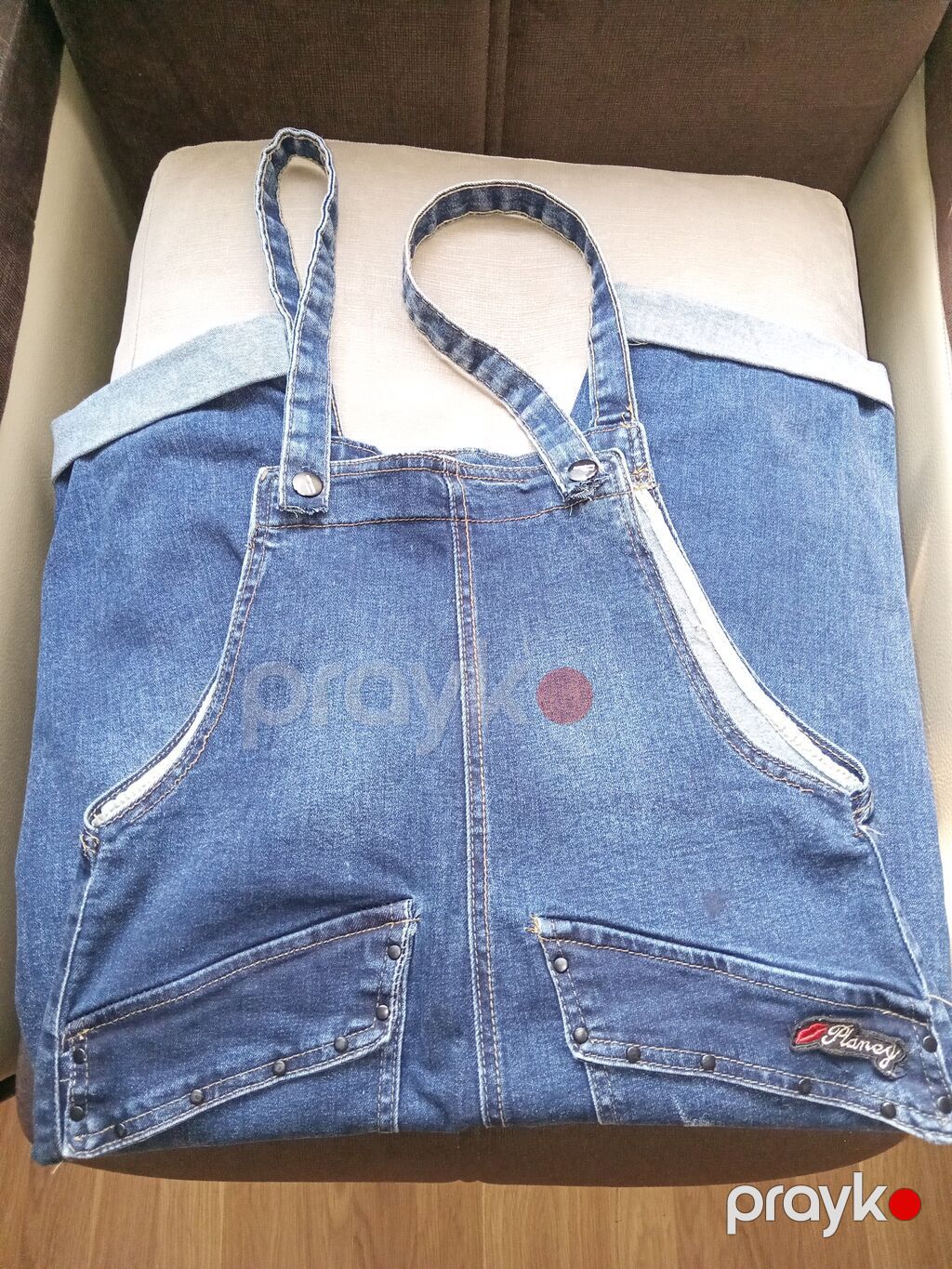 Cins kombinezon (salopet) - Material: qalın və yumşaq denim - Rəng — Kombinezon və yarımsız kombinezon, Bakı (2)
