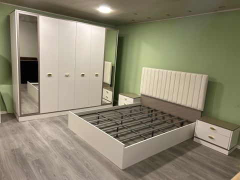 İkinəfərlik yataq mebeli Arena, 6-li, ağ — Bakı
