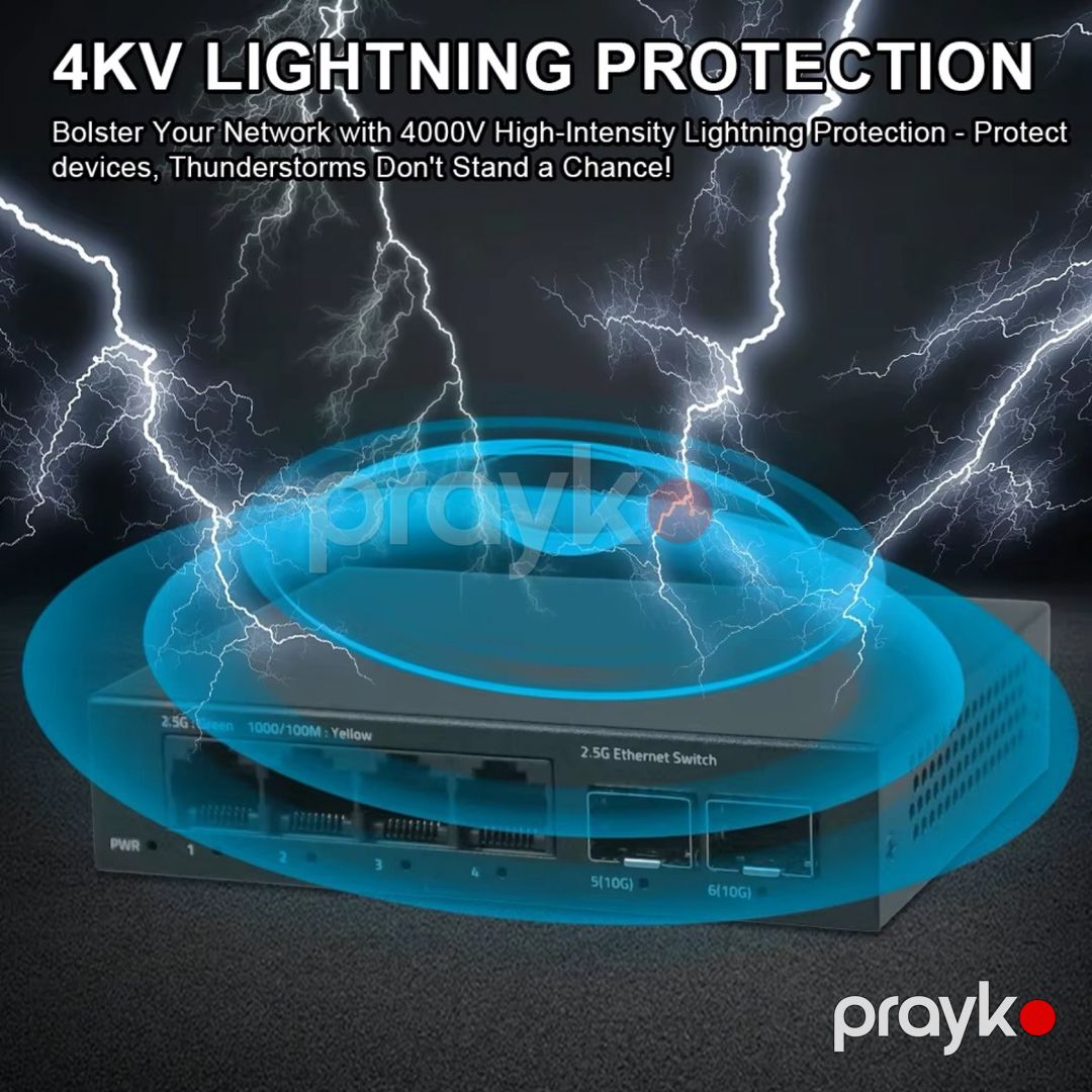 2.5G + 10G Fiber Ethernet Switch — Şəbəkə və server avadanlığı, Bakı (4)