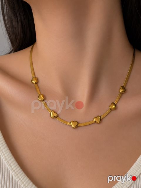 Boyunbağı No brand, Paslanmayan polad, Qızılı, Tənzimlənən — Bakı