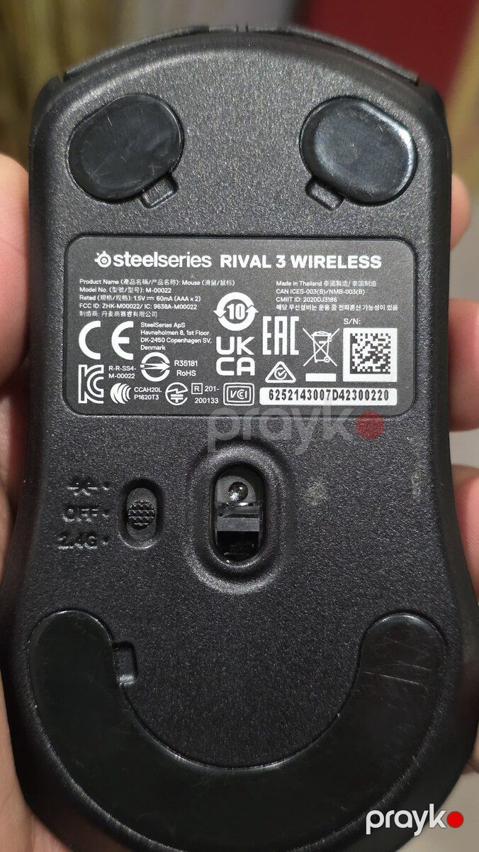 Siçan Steelseries Rival 3 wireless — Periferik cihazlar, Bakı (2)