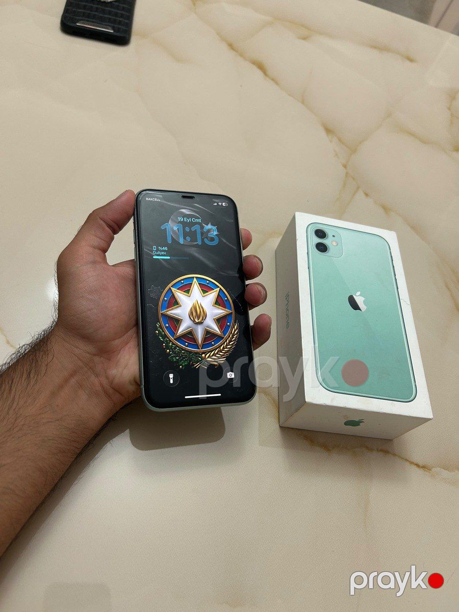 Apple iPhone 11 Green 128GB/4GB — Smartfonlar, Bakı (7)