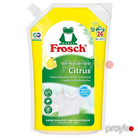 Paltar yumaq üçün maye Frosch, 24 yuma, ağ paltarlar üçün, 1.8 l — Bakı