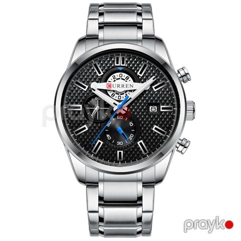 Qol saatı Curren M8352 Silver Black — Bakı