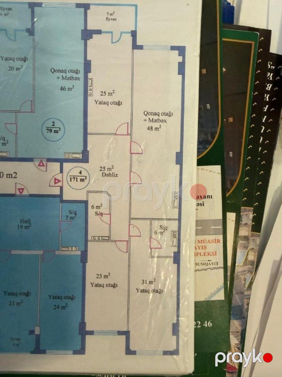 Satılır 4 otaqlı yeni tikili 171 m² — Mənzil, Bakı (3)