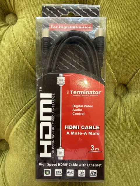 Terminator HDMI kabeli – A tip (A Male – A Male), 3 metr — Video kabellər və adapterlər