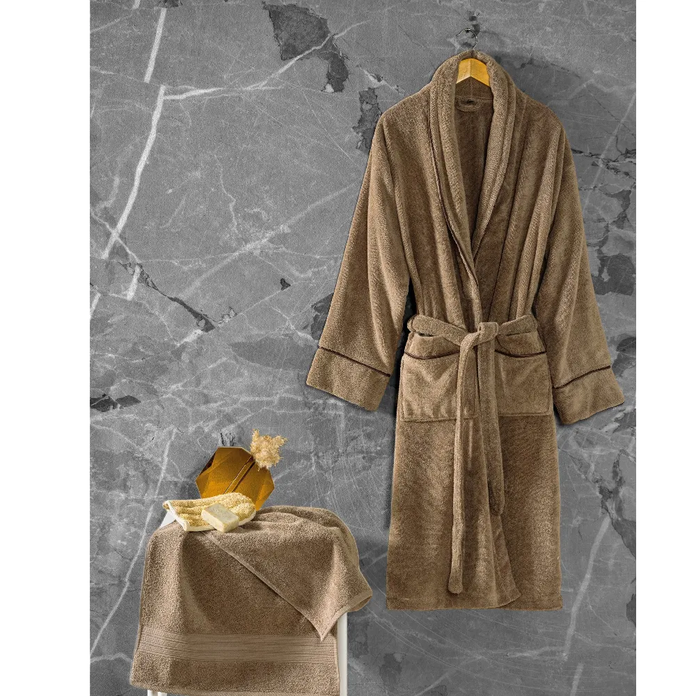 Hamam xalatı Cotton Box Exclusive L/XL, Bej (8680108069141) — Bakı