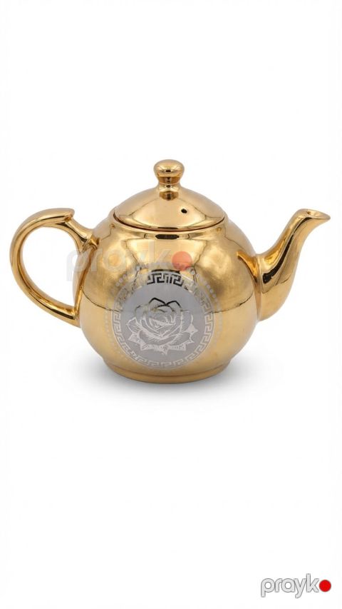 Dəmləmə çaydanı, 500 ml, keramika, qızılı — Bakı