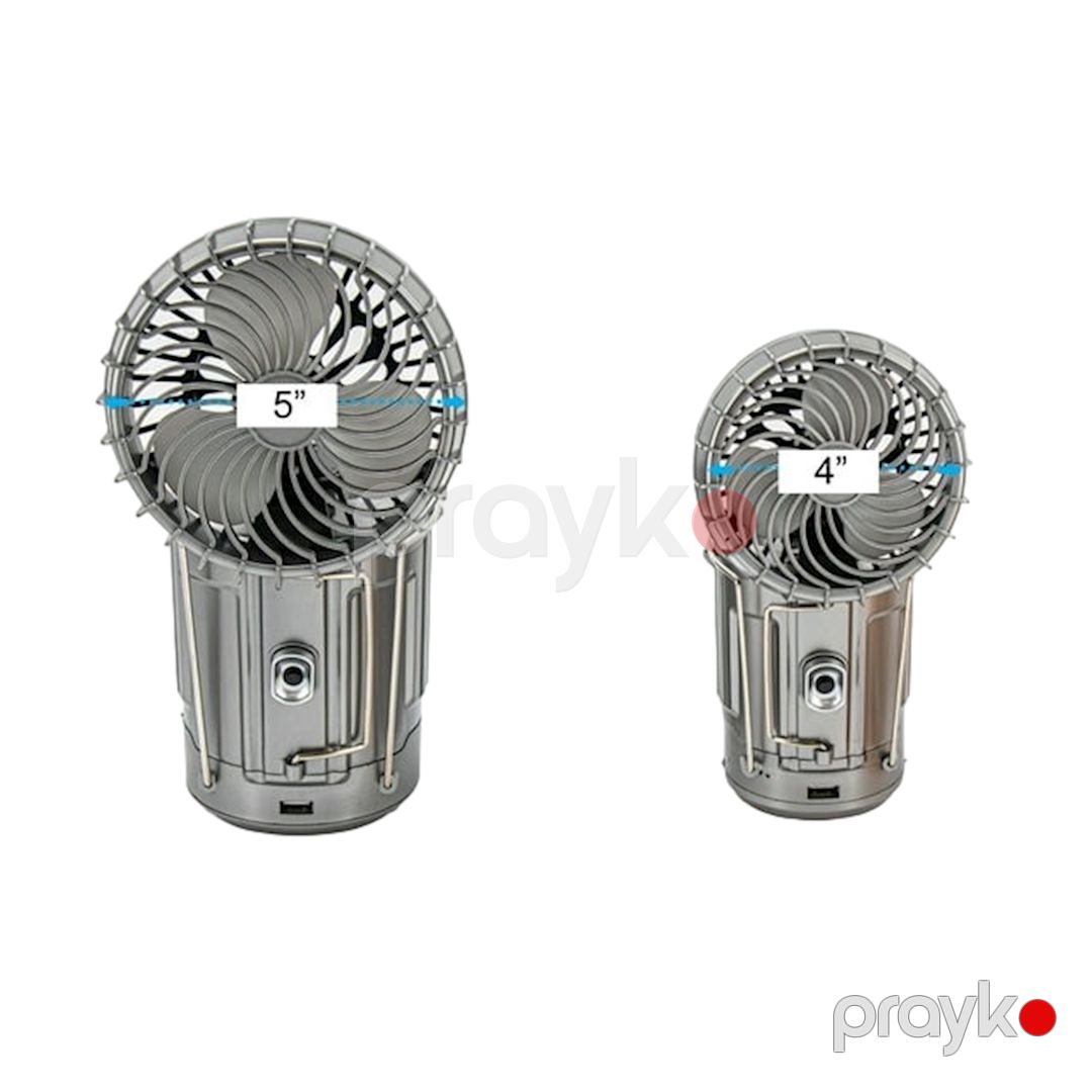 Fənər dəsti Solar LED Camping Lantern with Fan GSH-9399, boz — Mallar, Bakı (2)
