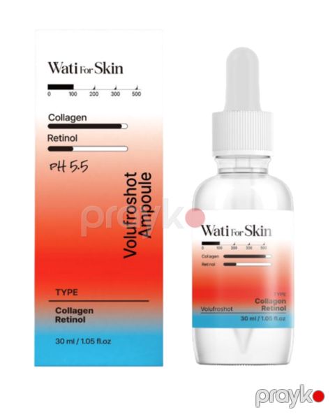 Üz üçün serum WatiForSkin Collagen Retinol Volufroshot 30 ml — Bakı