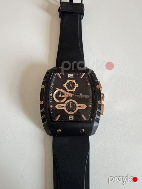 Naviforce NF8025 kişi qol saatı - Korpus: düzbucaqlı dizayn, qara — Sumqayıt