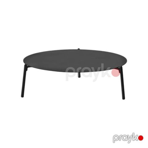 Bağ üçün masa Artie Ambience Oval, metal karkas, 137x70x29 sm, charcoal — Bakı
