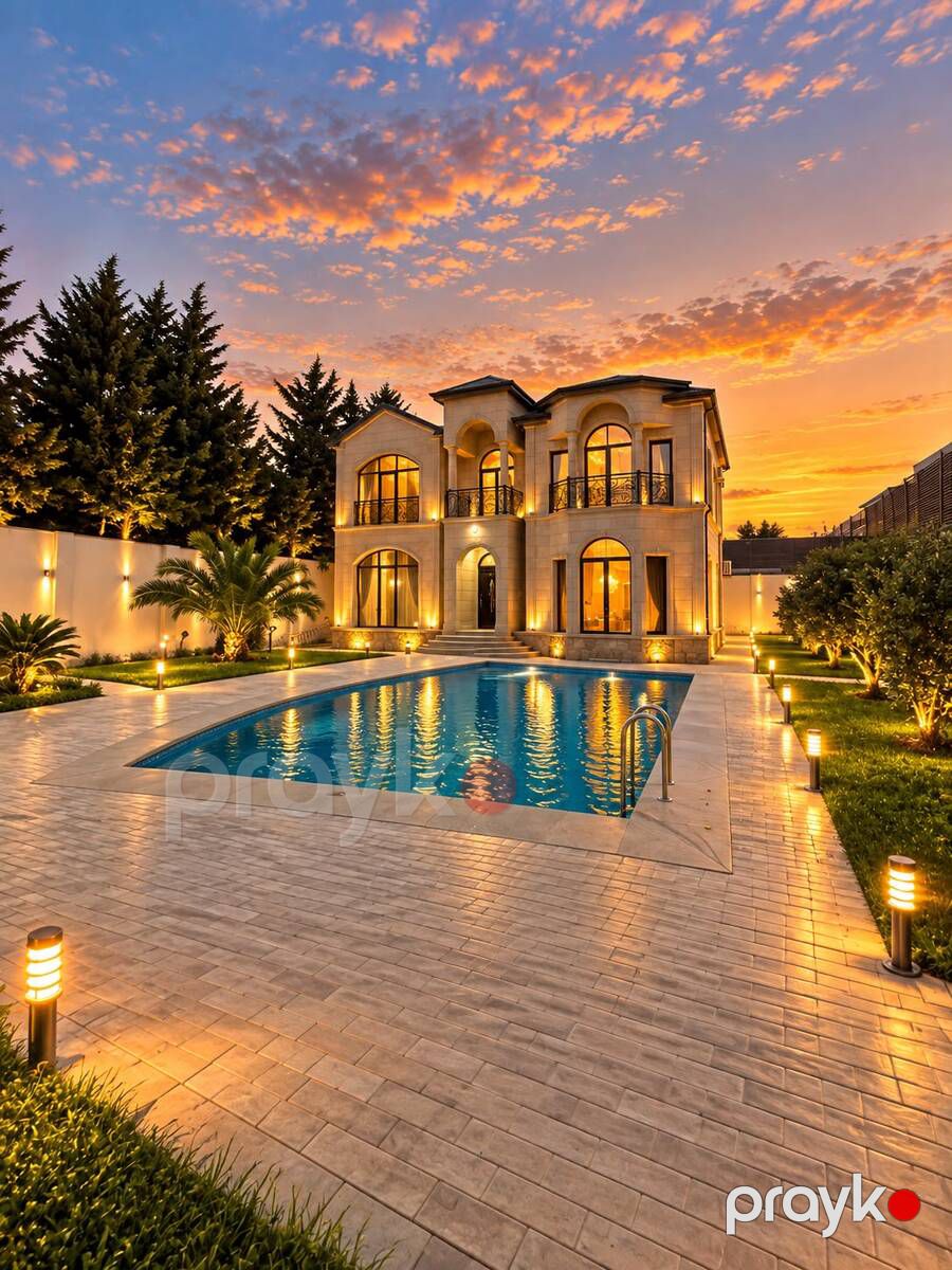 Satılır 6 otaqlı həyət evi/bağ evi 350 m² — Ev, villa, Bakı (3)