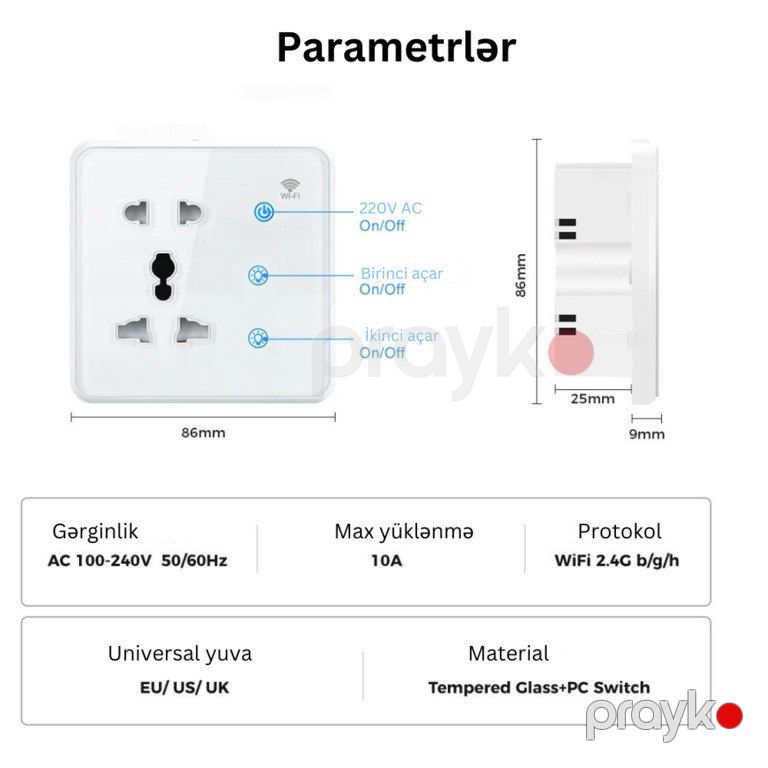 Ağıllı elektrik yuvası — Ağıllı ev və təhlükəsizlik, Bakı (7)