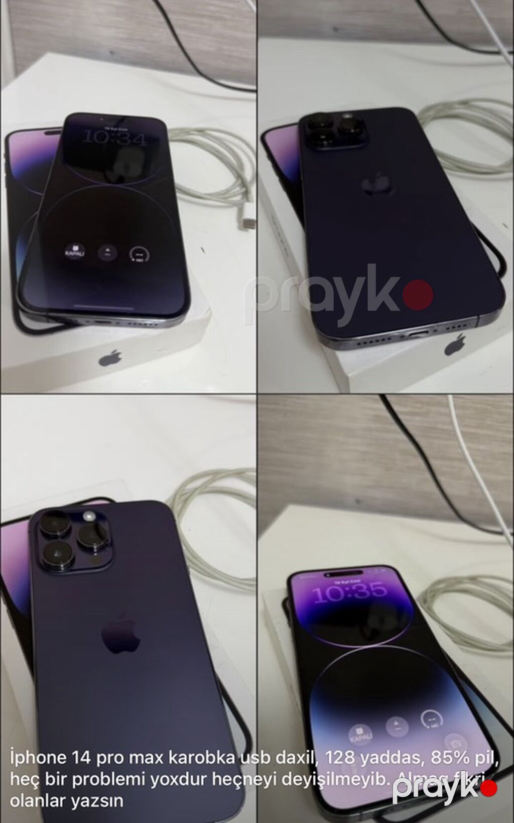 IPhone 14 Pro Max, 128 GB, Deep Purple, Face ID — Apple iPhone, Xırdalan (5)
