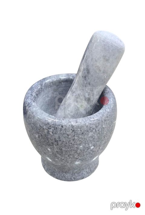 Həvəng və dəstəcik vm1327, mərmər, boz, 13x9 sm — Bakı