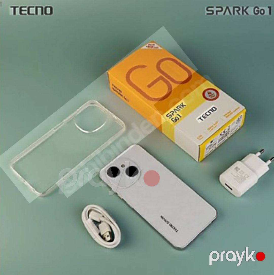 Tecno Spark Go 1 Glittery White 128GB/4GB — Smartfonlar, Sabirabad (3)