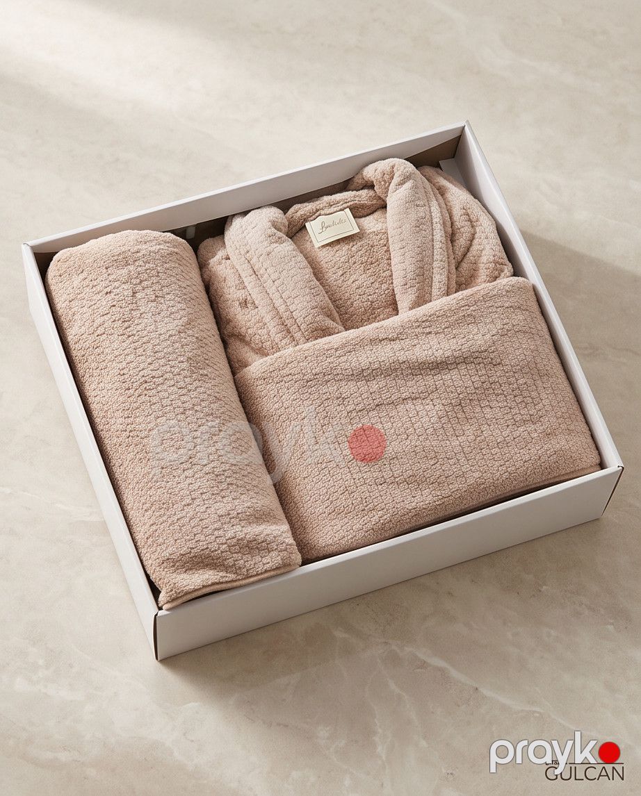 Hamam dəsti qadınlar üçün Linobella, bej, mikrofiber, ölçü XL — Mallar, Bakı (2)