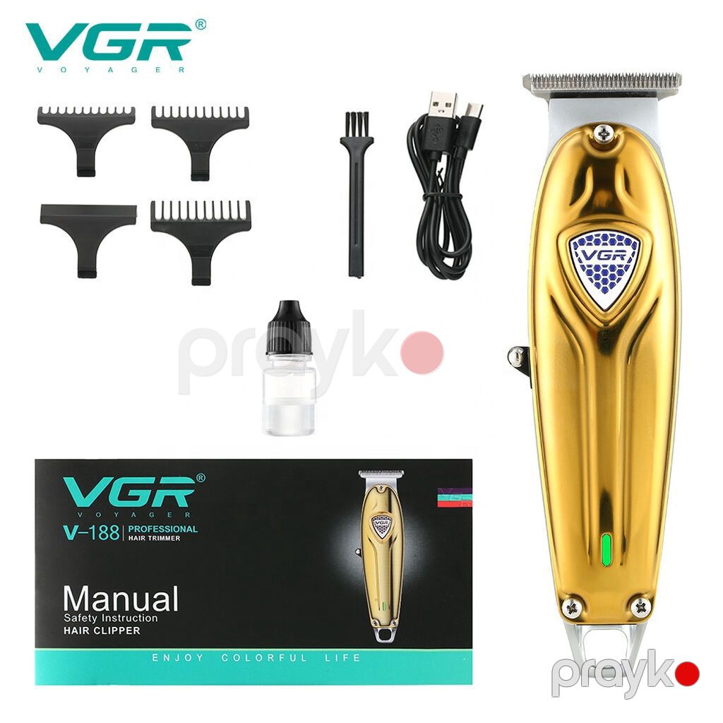 Profissional Trimmer VGR 188 - 6000RPM /1400mAh / 240 Dəqiqə — Saç kəsmə maşınları, Bakı (2)