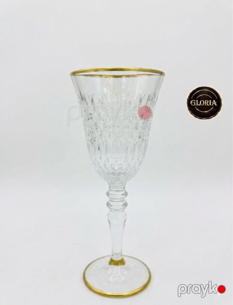 Qədəh dəsti Gloria, şüşə, şəffaf, 6x60 ml — Bakı