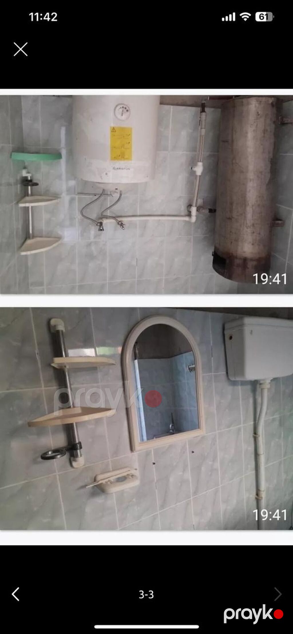 Sarayda yol kenarinda posta yaxin bir otaqli esyali heyet evi kiraye — Mənzil, Bakı (3)