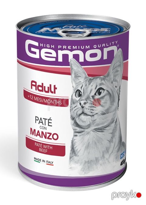 Konserv Gemon Adult yetkin pişiklər üçün, mal əti ilə, 400 q — Bakı
