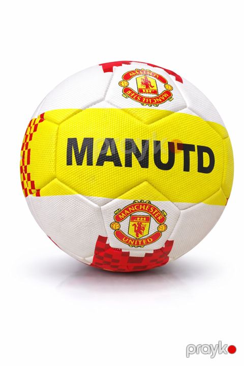 Futbol topu Manchester United, ağ/sarı/qırmızı — Bakı