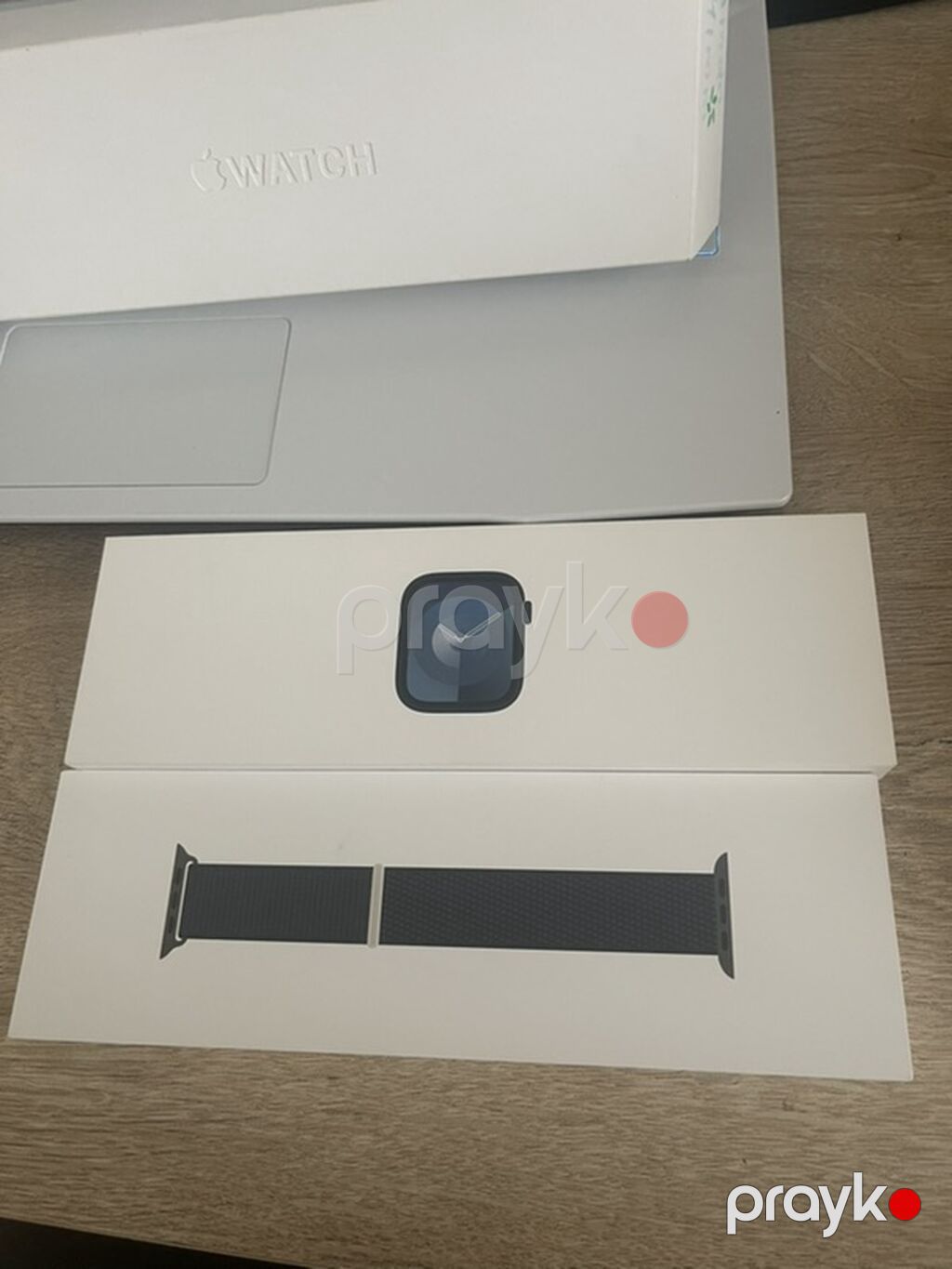 Apple Watch (alüminium qara korpus) + qara toxuma Loop kəmər — Ağıllı saatlar, Bakı (8)