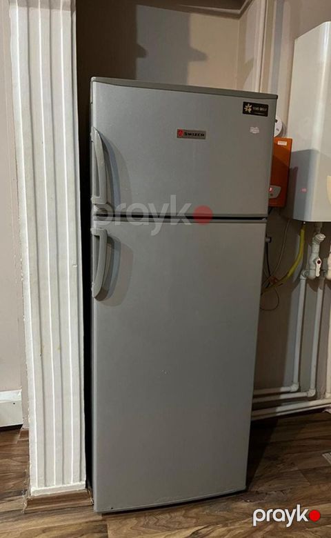 Swizer iki qapılı soyuducu - Rəng: gümüş (inox görünüşlü) - Üst — Bakı