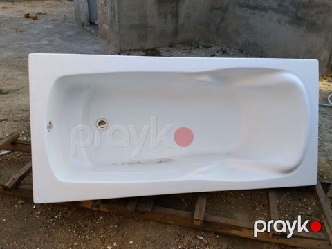 Akril vannaya - Material: akril - Rəng: ağ - Düz düzbucaqlı forma — Digah