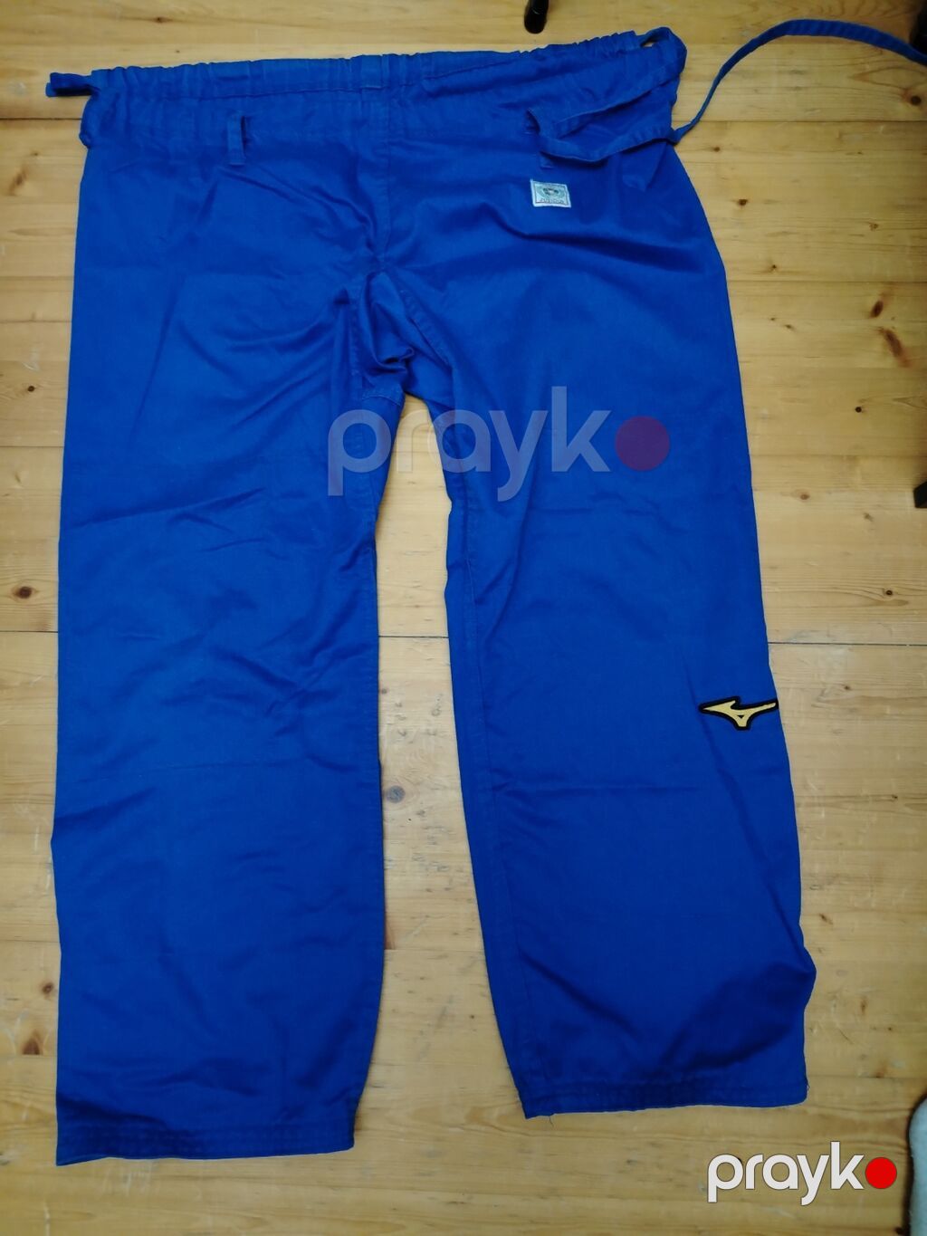 Mavi rəngli cüdo kimono dəsti - Brend: Mizuno (loqolu) - Dəst: yuxarı — İdman geyimi, Xırdalan (4)
