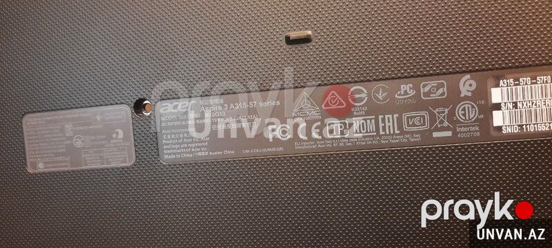 Acer A315-57 alt korpus — Mallar, Bakı (2)