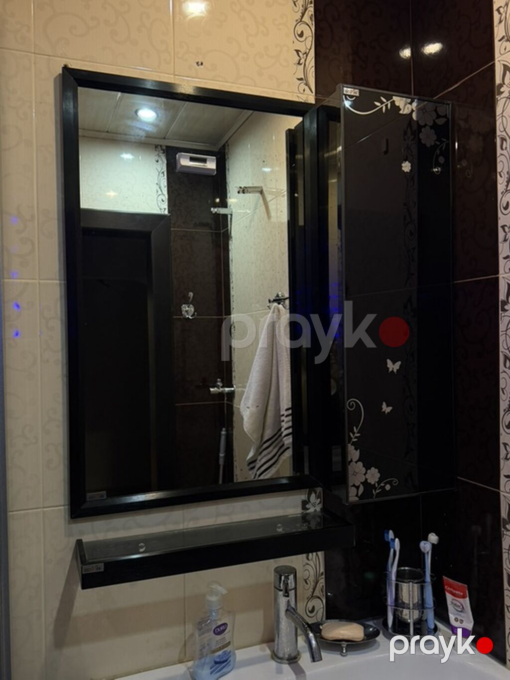 Ölçü 45x75 Vanna otağı üçün lavabo dəsti – güzgülü asma şkaf və alt — Santexnika, Bakı (2)