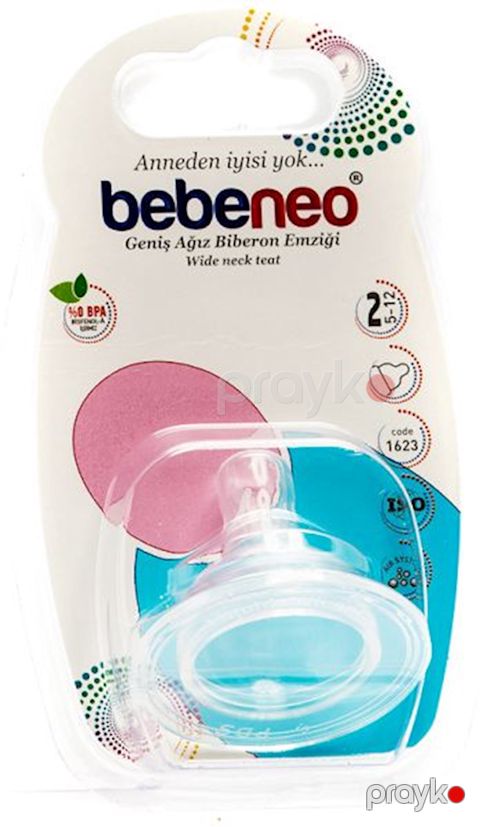 Qidalanma üçün əmzik Bebeneo 1623 Anti-Colic Air System enli boğazlı, 5+ ay — Bakı