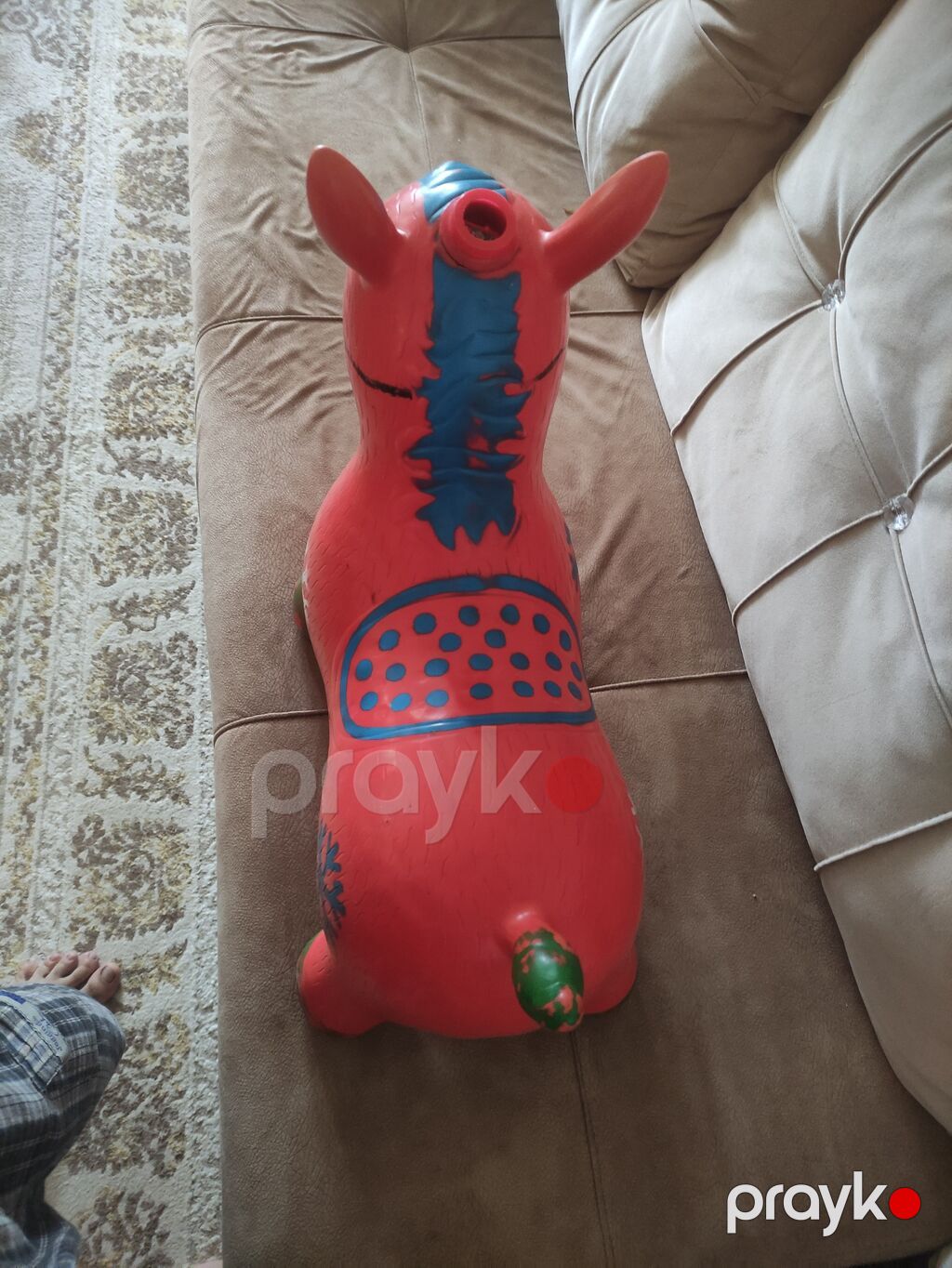 Uşaq üçün şişmə tullanma oyuncağı – balaca eşşək - Material: qalın — Yelləmə maşınları, Sumqayıt (4)