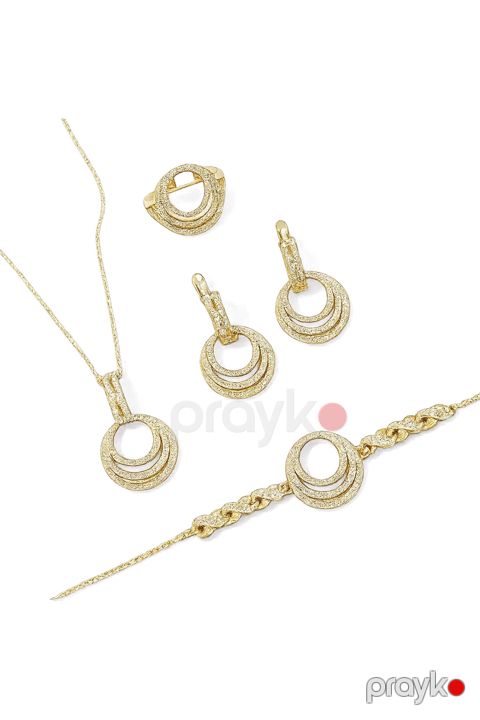 Bijuteriya dəsti boyunbağı, qolbaq, sırğa və üzük 32329382 — Bakı