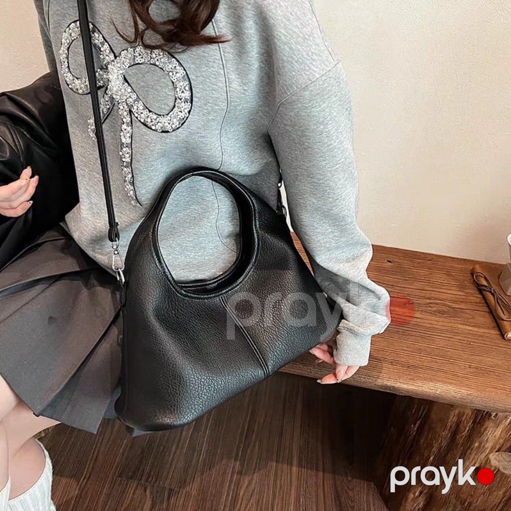 Qadın çantası əl və çiyin üçün 044STORE_17240370_qara, eko dəri, qara, 35x13x17 sm — Mallar, Bakı (2)