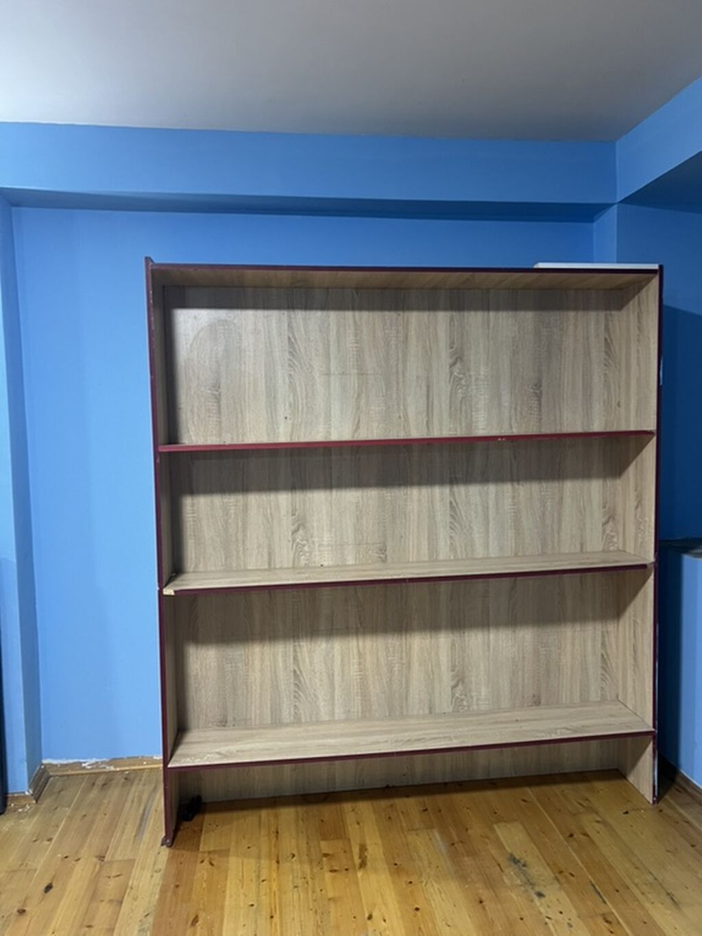 MDF kitab rəfi / vitrin tipli açıq rəf sistemi - Material: laminatlı — Rəflər, Bakı (2)