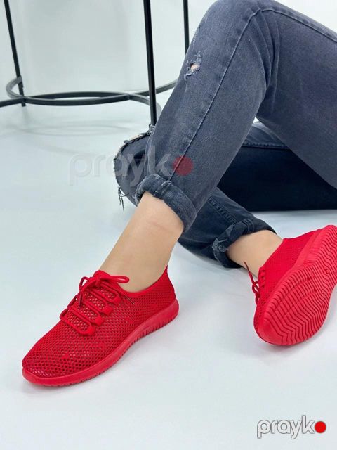 Qadınlar üçün slipon w-150-4, qırmızı, parça, ölçü 38 2.3 — Bakı