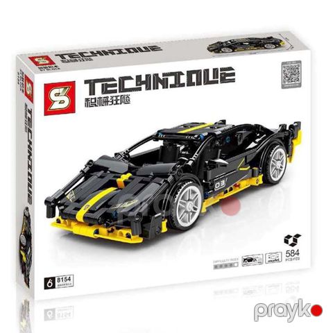 Qurma model Senco Lamborghini Sian Sportcar sarı, 584 hissə — Bakı