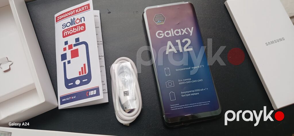 Samsung Galaxy A12, 64 GB, rəng - Qara, Zəmanət — Samsung, Bakı (7)