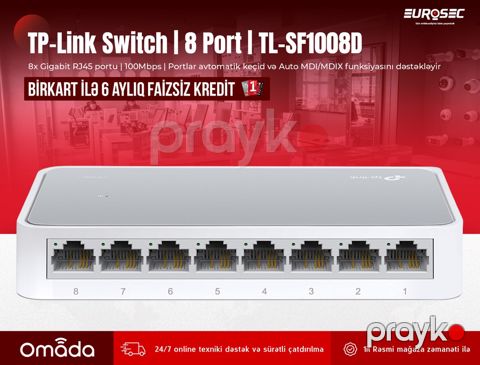 TP-Link Switch "TL-SF1008D" — Bakı