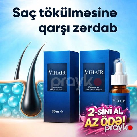 Saç uzanması üçün zərdab Vihair 30 ml, 2 əd — Bakı