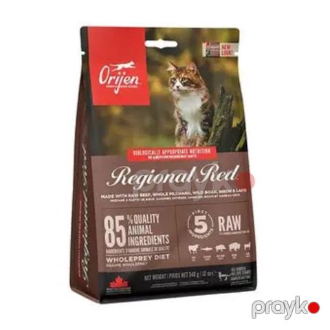 Quru yem Orijen Regional Red Cat pişiklər üçün mal və balıq əti ilə 340 q — Bakı