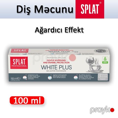 Diş məcunu Splat White Plus 100 ml — Bakı