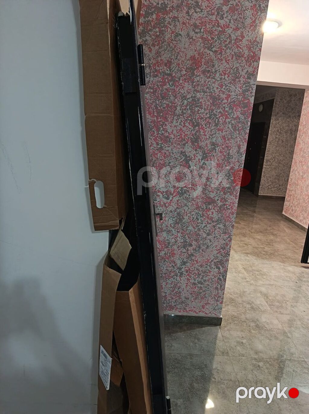 Metall giriş qapısı - Rəng: mat qara - Material: polad/məlul metal — Pəncərələr, qapılar, balkonlar, Masazır (2)