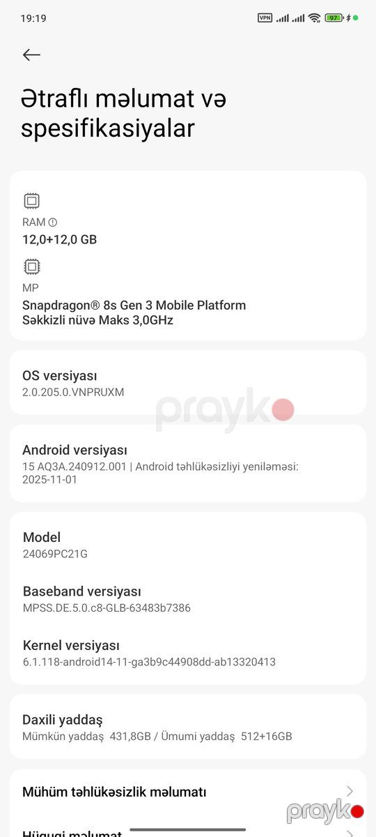 Xiaomi Poco F6 Black 512GB/12GB — Smartfonlar, Bakı (4)