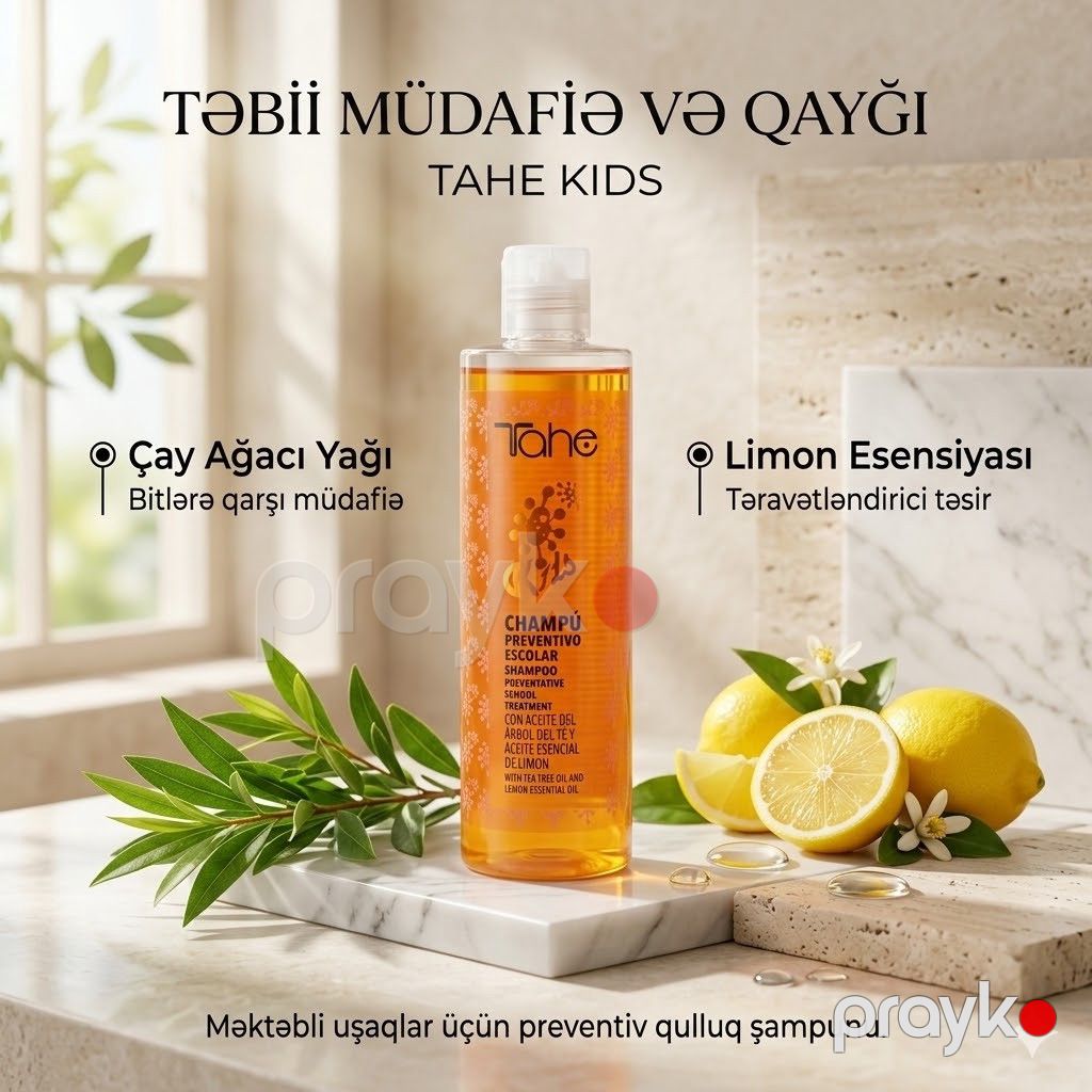 Şampun Tahe Bio Fluid Kids Protect Shampoo 300 ml — Mallar, Bakı (2)